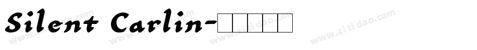 Silent Carlin字体转换